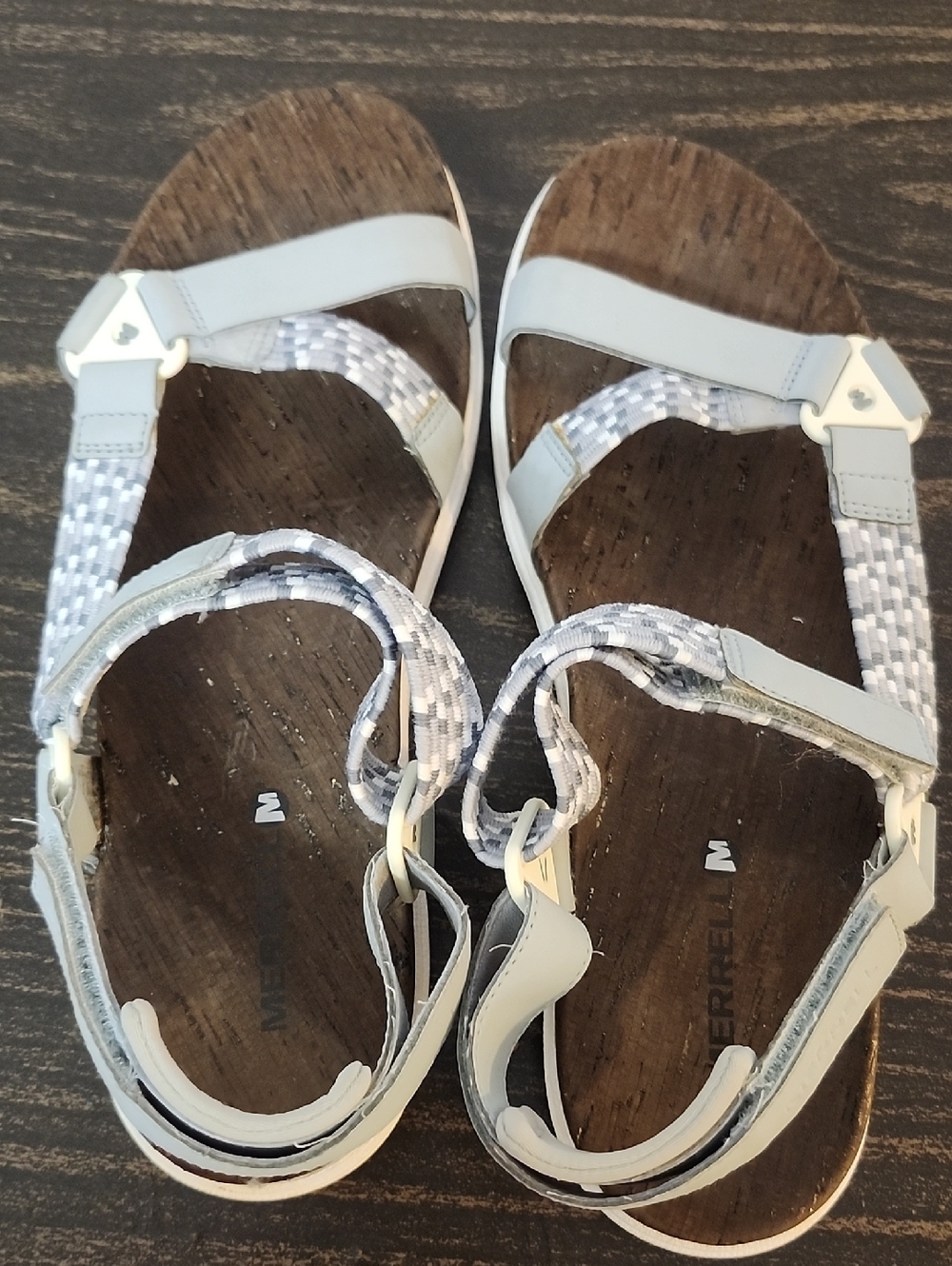 Merrell Around Town Sunvue Woven Sandals Size 11 Gray - Picture 4 of 6